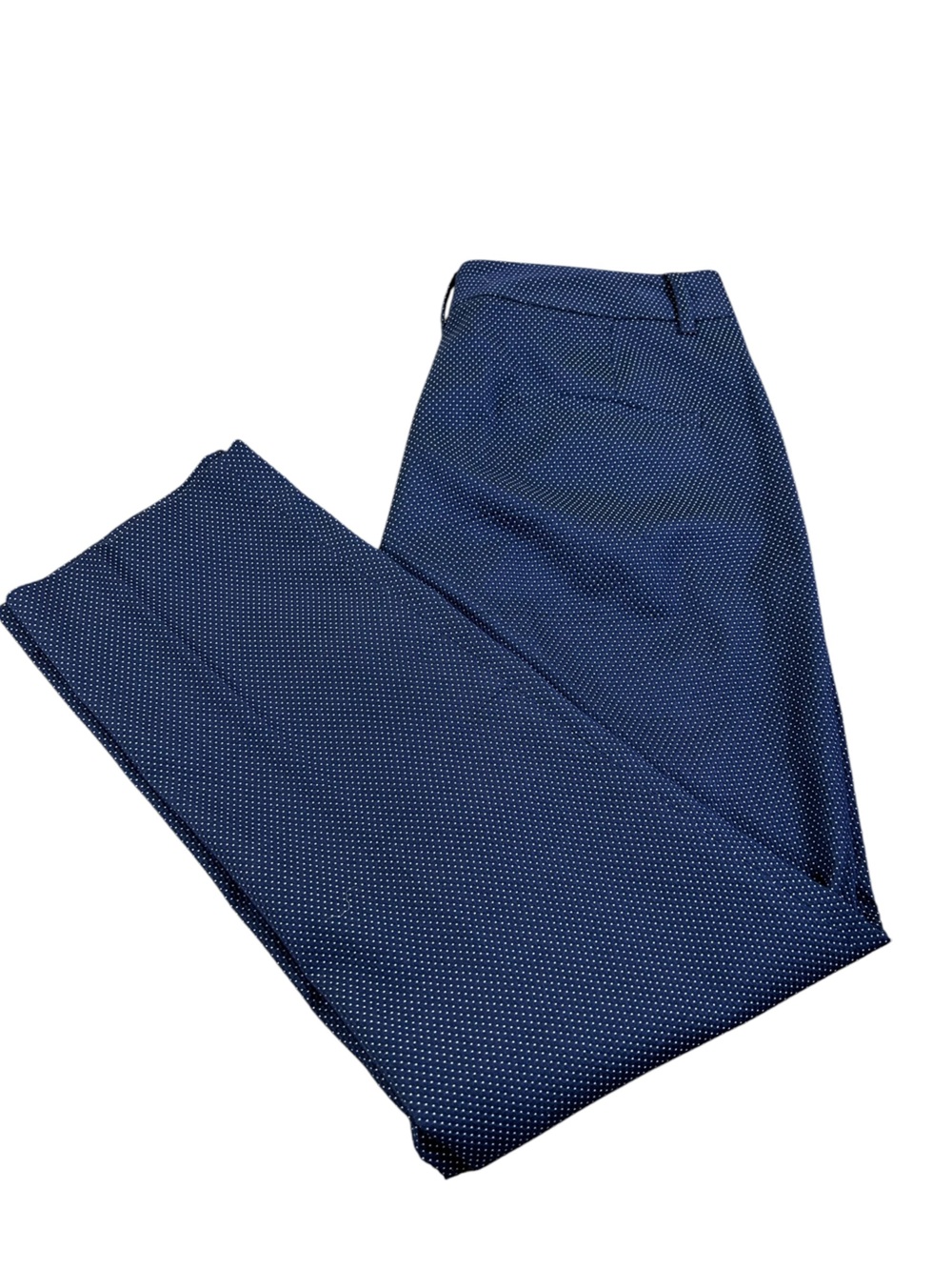 GERARD DAREL Navy Micro Dot Women’s FR 40 US 8 Textured Ankle Pants